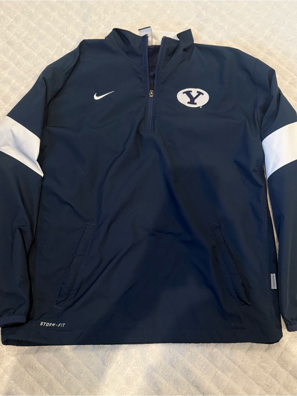 Nike Navy and White Storm-FIT Pullover